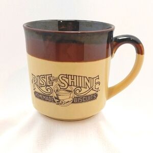 Vintage 1986 Hardees‎ Rise And Shine Homemade Biscuits Coffee Cup Mug